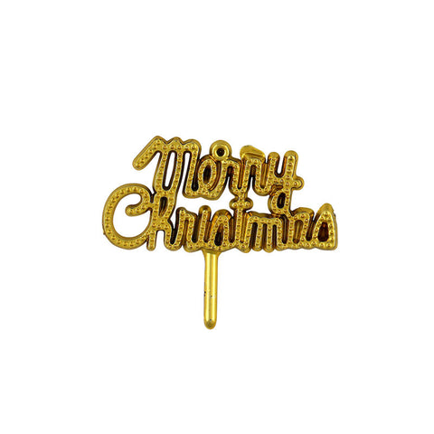 GOLD CHRISTMAS TAG C226 5PCS (#65493)
