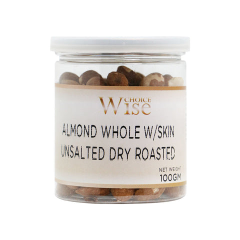 ROASTED ALMOND WHOLE WITH SKIN 100G (#65530)