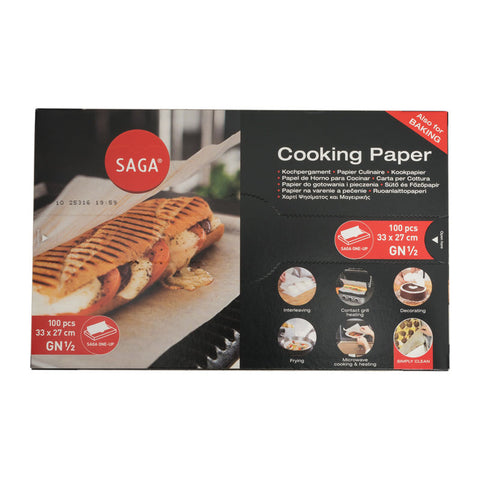 SILICONE BAKING PAPER 33X27CM 100PCS (#65765)