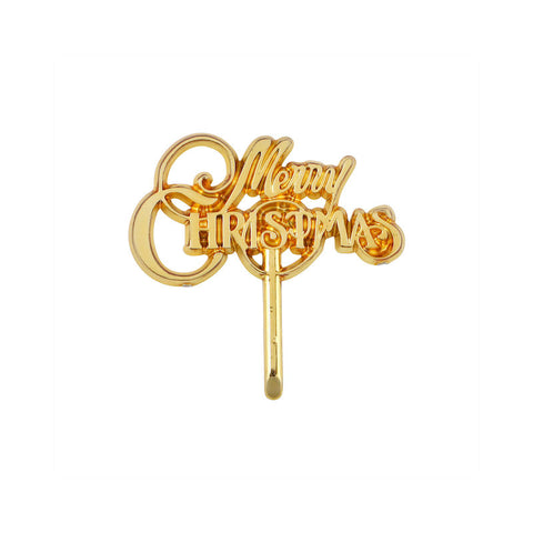 GOLD CHRISTMAS TAG C118 5PCS (#65915)