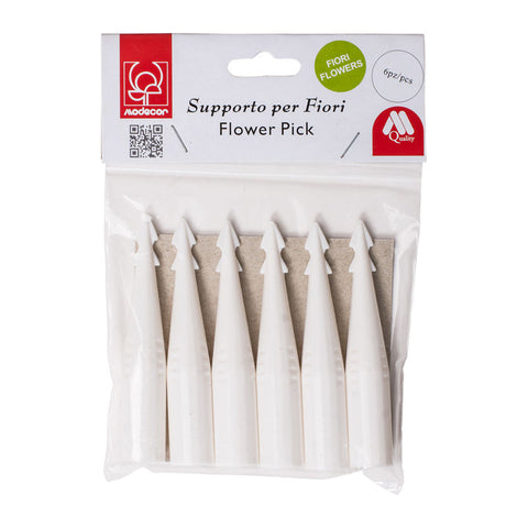 SUPPORT FOR FLOWER (DIA1XH7.5CM) 6PCS (#65995)