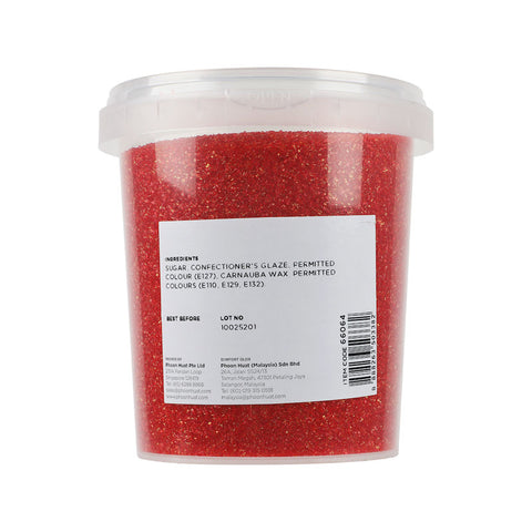 RED SANDING SUGAR 800G (#66064)