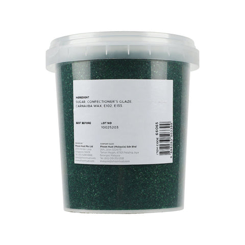 GREEN SANDING SUGAR 800G (#66065)