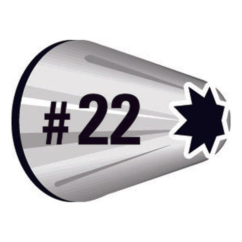 PIPING TIP OPEN STAR #22 CARDED (#66108)