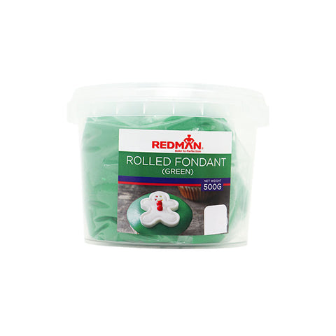 ROLLED FONDANT (GREEN) 500G (#66238)