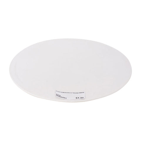 PLATE PORCELAIN 11 INCH ROUND WHITE (#66261)
