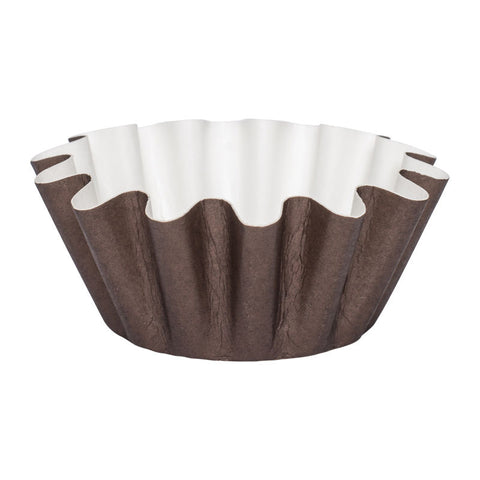 BAKING CASE FLORET 45X30MM BROWN 100PCS (#66264)