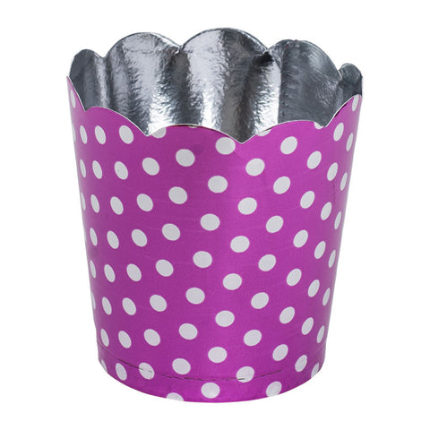 MUFFIN BAKING CASE ALUM FOIL 38X50MM PD MAGENTA  50PCS (#66265)