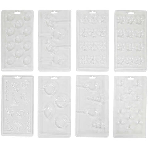 CANDY MOULD SET 2115-0030 8PCS (#66369)