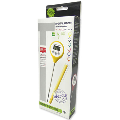 DIGITAL THERMOMETER (YELLOW) (-50°C+200°C) (#66392)