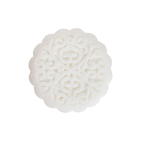 MOONCAKE MOULD WOODEN ROUND A (#66409)