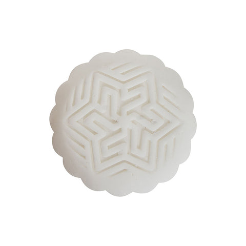 MOONCAKE MOULD WOODEN ROUND B (#66410)