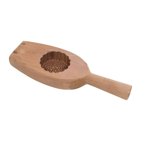 MOONCAKE MOULD WOODEN ROUND B (#66410)