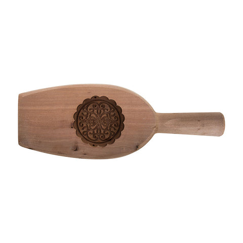 MOONCAKE MOULD WOODEN ROUND C (#66411)