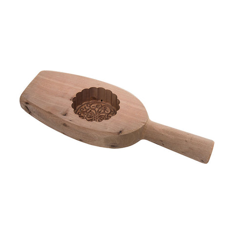 MOONCAKE MOULD WOODEN ROUND C (#66411)