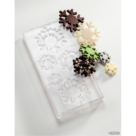 CHOCOLATE MOULD CHRISTMAS SNOWSTAR 5FIG CW1770 (#66422)