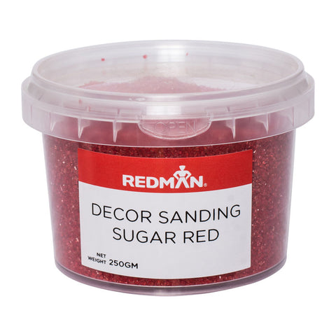 RED SANDING SUGAR 250G (#66450)
