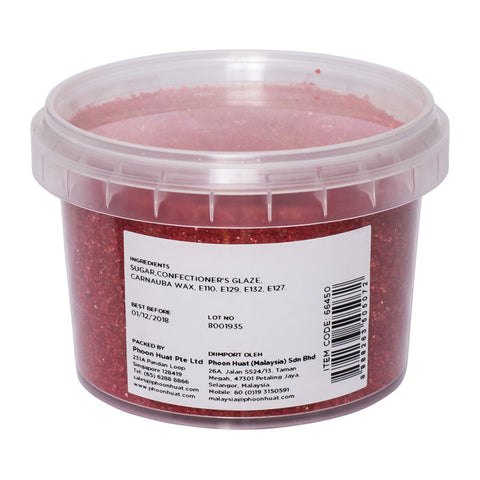 RED SANDING SUGAR 250G (#66450)