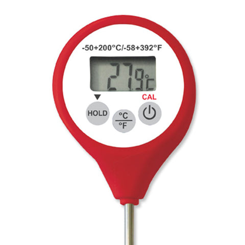 DIGITAL THERMOMETER (RED) (-50°C+200C°C) (#66516)