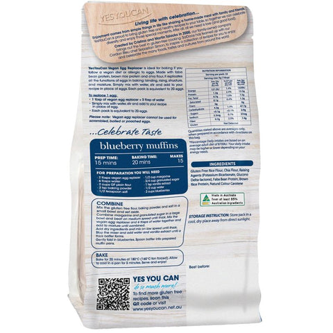 GLUTEN FREE VEGAN EGG REPLACER 180G (#66522)