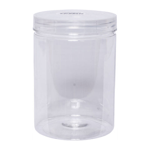 ROUND PET CONTAINER WITH TRANSPARENT CAP 615ML (#66583)