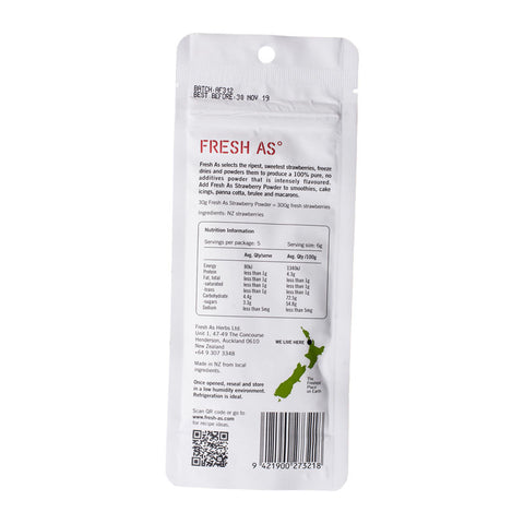 FREEZE DRIED STRAWBERRY POWDER 30G (#66654)
