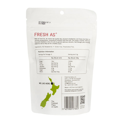 FREEZE DRIED STRAWBERRY SLICED 22G (#66661)