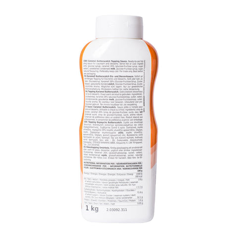 BUTTERSCOTCH TOPPING SAUCE 1KG (#66680)