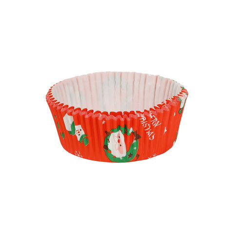 BAKING CASE PET 78X34MM XMAS RED 500PC (#66756)