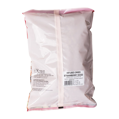 DRIED DICED STRAWBERRY 1KG (#66815)
