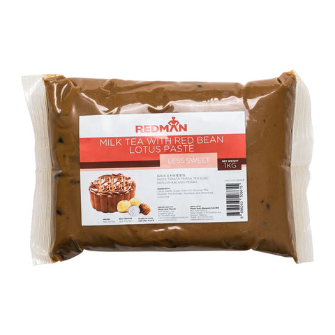 MOONCAKE PASTE LESS SWEET MILKTEA REDBEAN 1KG (#66928)