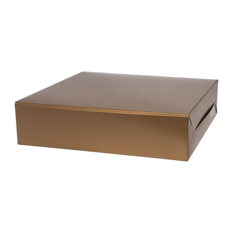 REDDISH GOLD LAPIS BOX 10X10X2.5". 5PCS (#67009)