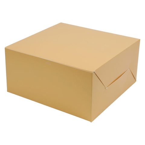 CAKE BOX PASTEL ORANGE 10X10X5 INCH 5PCS (#67013)