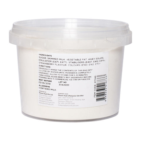 STRAWBERRY ICE CREAM POWDER 400G (#67048)