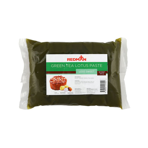 MOONCAKE PASTE GREEN TEA LESS SWEET 1KG (#67063)