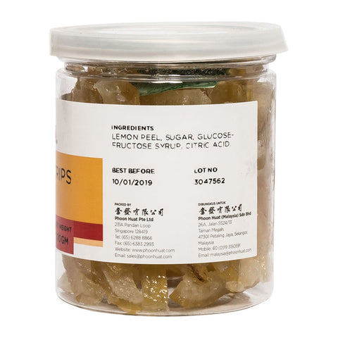 LEMON PEEL STRIPS 60X5X6 100G (#67098)