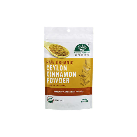 RAW ORGANIC CEYLON CINNAMON POWDER 70G (#67194)