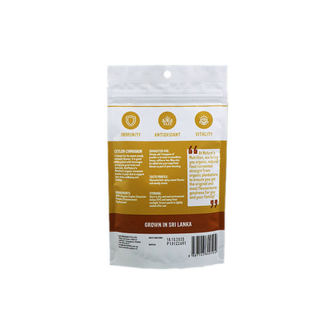 RAW ORGANIC CEYLON CINNAMON POWDER 70G (#67194)