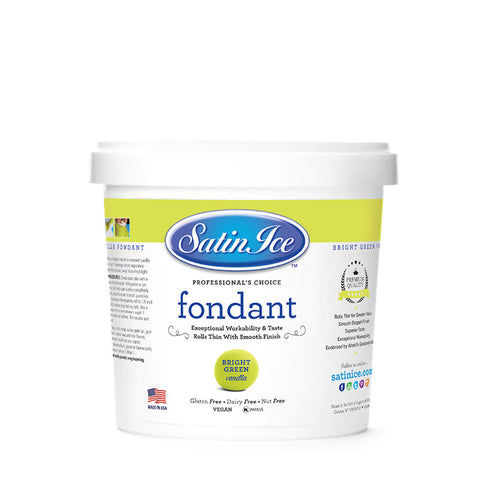 BRIGHT GREEN ROLLED FONDANT 0.91KG (#67253)