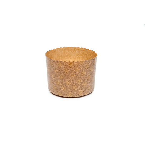 PANETTONE PAPER MOULD GOLD 165X135MM 10PC (#67275)