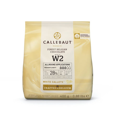 WHITE CHOCOLATE COUVERTURE 28% 400G (#67340)