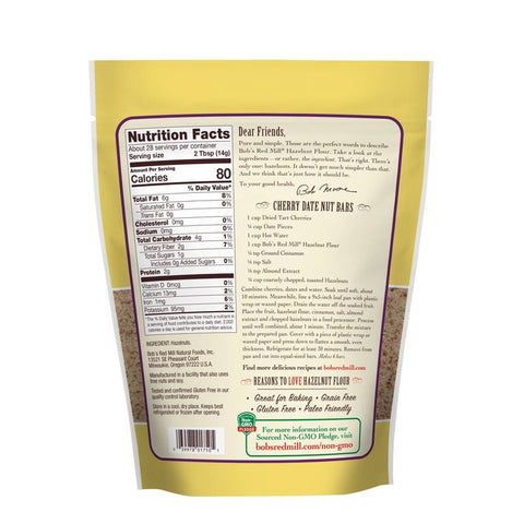 GLUTEN FREE NATURAL HAZELNUT FLOUR 14OZ (#67363)