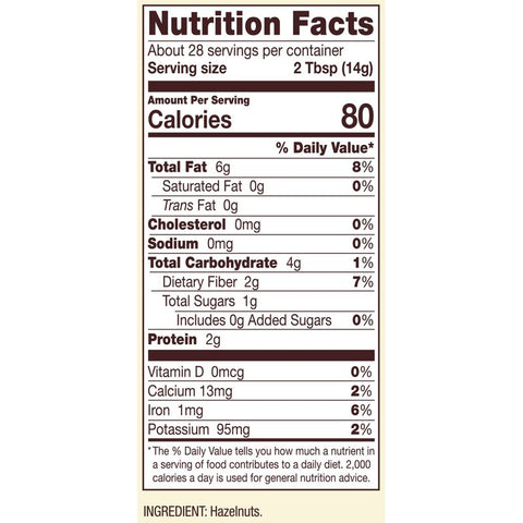 GLUTEN FREE NATURAL HAZELNUT FLOUR 14OZ (#67363)