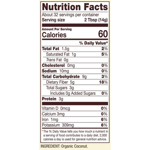 ORGANIC COCONUT FLOUR 16OZ (#67442)