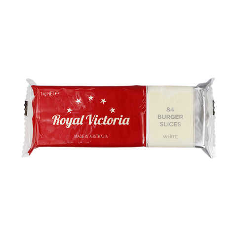 WHITE CHEDDAR PROCESSED CHEESE SLICES (84PC) 1KG (#67445)