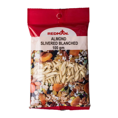 BLANCHED ALMOND SLIVERED100G (#67541)