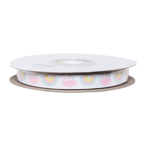 RIBBON RAINBOW & CLOUD 13MMX25M (#67590)