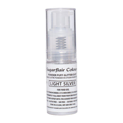 GLITTER COLOR PUFF SPRAY LIGHT SILVER E803 10G (#67682)