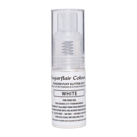 GLITTER COLOR PUFF SPRAY WHITE 10G (#67687)