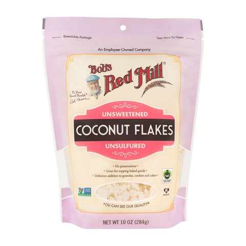 COCONUT FLAKES UNSWEETENED 10OZ (#67914)